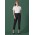 Womens Renew 7/8 Mid-Waist Slim Leg Pant - RGP406L - Pencil Black