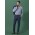 Mens Renew Slim Fit Flat Front Pant - RGP407M - Navy Dusk