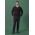 Mens Renew Slim Fit Flat Front Pant - RGP407M - Pencil Black