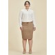 Womens Mid Waist Stretch Chino Skirt - RGS264L