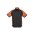 Mens Nitro Short Sleeve Shirt - S10112 - Black/Orange/White