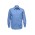 Mens Micro Check Long Sleeve Shirt - SH816 - Mid Blue