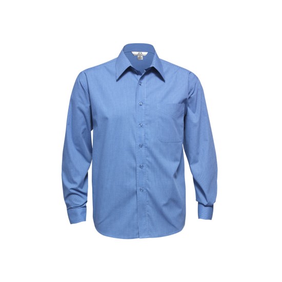 Mens Micro Check Long Sleeve Shirt - SH816