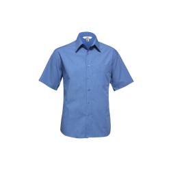 Mens Micro Check Short Sleeve Shirt - SH817