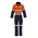 Mens Orange Flame Overall - Hoop Taped - ZC525 - Orange/Navy
