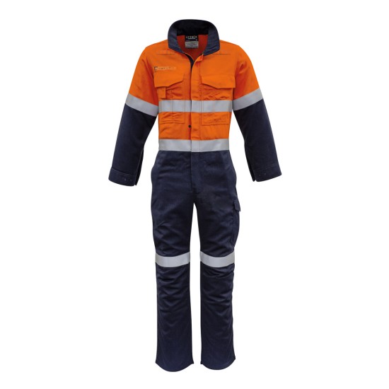 Mens Orange Flame Overall - Hoop Taped - ZC525