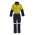 Mens Orange Flame Overall - Hoop Taped - ZC525 - Yellow/Navy