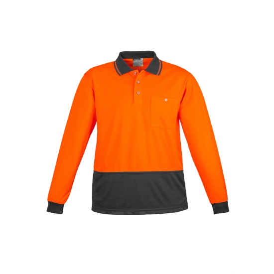 Unisex Hi Vis Basic Long Sleeve Polo - ZH232