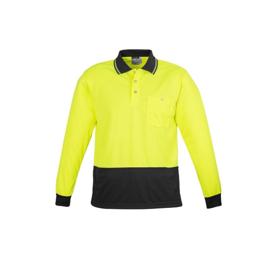 Unisex Hi Vis Basic Long Sleeve Polo - ZH232