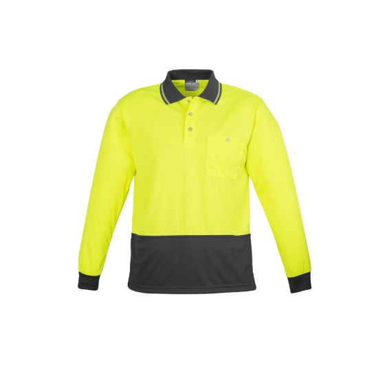 Unisex Hi Vis Basic Long Sleeve Polo - ZH232