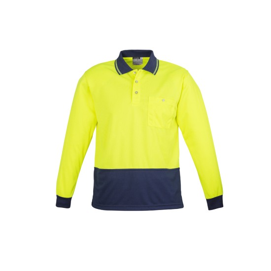 Unisex Hi Vis Basic Long Sleeve Polo - ZH232