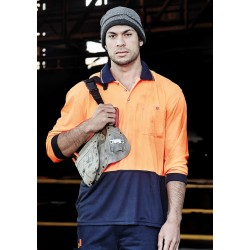 Unisex Hi Vis Basic Long Sleeve Polo - ZH232