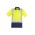 Mens Hi Vis Spliced Short Sleeve Polo - Shoulder Taped - ZH233 - Yellow/Navy