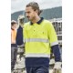 Mens Hi Vis Spliced Long Sleeve Polo - Hoop Taped - ZH235