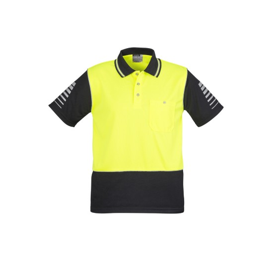 Mens Hi Vis Zone Short Sleeve Polo - ZH236