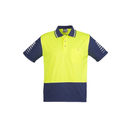 Mens Hi Vis Zone Short Sleeve Polo - ZH236