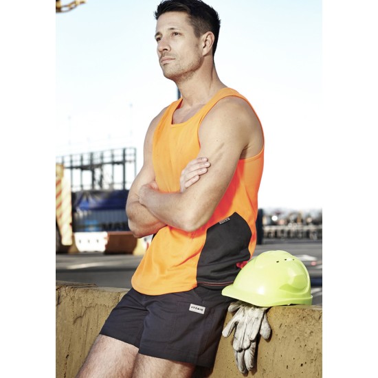 Mens Hi Vis Squad Singlet - ZH239