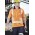Mens TTMC-W23 Short Sleeve Polo - ZH243 - Orange/Navy