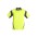 Mens Hi Vis Aztec Short Sleeve Polo - ZH248 - Yellow/Charcoal