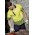 Mens Hi Vis Tracks Short Sleeve Polo - ZH300 - Yellow/Navy