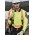 Mens Hi Vis Flux Long Sleeve Polo - ZH310 - Yellow/Navy