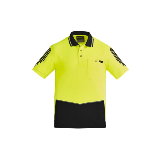 Mens Hi Vis Flux Short Sleeve Polo - ZH315