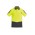 Mens Hi Vis Flux Short Sleeve Polo - ZH315 - Yellow/Charcoal