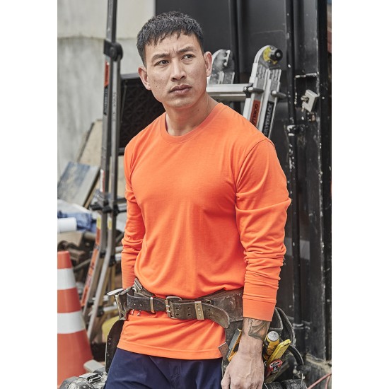 Mens Hi Vis Long Sleeve Tee - ZH390