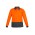 Mens Hi Vis Comfort Back Long Sleeve Polo - ZH410 - Orange/Charcoal