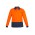 Mens Hi Vis Comfort Back Long Sleeve Polo - ZH410 - Orange/Navy