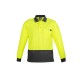 Mens Hi Vis Comfort Back Long Sleeve Polo - ZH410