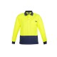 Mens Hi Vis Comfort Back Long Sleeve Polo - ZH410