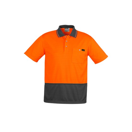 Mens Hi Vis Comfort Back Short Sleeve Polo - ZH415