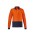 Mens Hi Vis Cotton Long Sleeve Polo - ZH430 - Orange/Navy