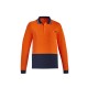 Mens Hi Vis Cotton Long Sleeve Polo - ZH430