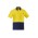 Mens Hi Vis Cotton Short Sleeve Polo - ZH435 - Yellow/Navy