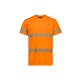 Mens Hi Vis Segmented Tape Cotton Tee Shirt - ZH510