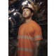 Mens Hi Vis Segmented Tape Cotton Tee Shirt - ZH510