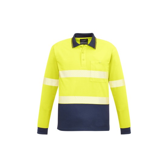 Unisex Hi Vis Segmented Tape Long Sleeve Polo - ZH530