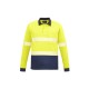 Unisex Hi Vis Segmented Tape Long Sleeve Polo - ZH530