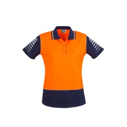 Womens Hi Vis Zone Short Sleeve Polo - ZHL236