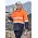 Mens Hi Vis Basic 4 In 1 Waterproof Jacket - ZJ220 - Orange/Navy