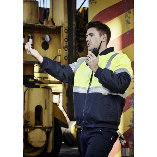 Mens Hi Vis Quilted Flying Jacket - ZJ351