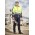 Unisex Streetworx 2 In 1 Stretch Softshell Jacket - ZJ453 - Yellow/Navy