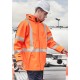 Mens TTMC-W23 Hi Vis X Back Heavy Duty Waterproof Jacket - ZJ620-NZ