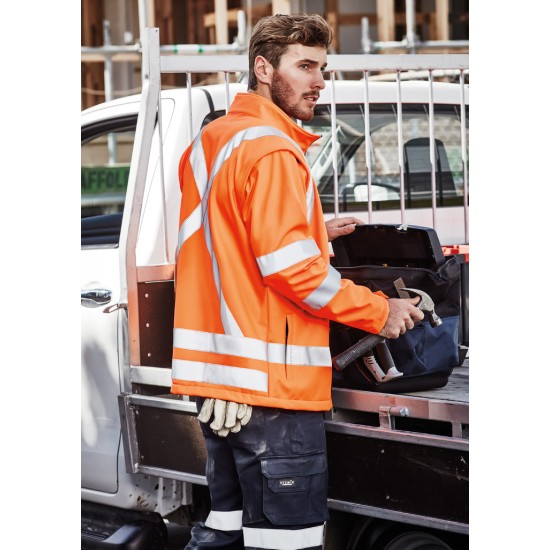 Unisex Hi Vis X Back 2 In 1 Softshell Jacket - ZJ680