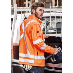 Unisex Hi Vis X Back 2 In 1 Softshell Jacket - ZJ680