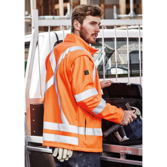 Unisex Hi Vis X Back 2 In 1 Softshell Jacket - ZJ680
