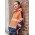Womens Streetworx 2 In 1 Stretch Softshell Jacket - ZJ753 - Orange/Navy