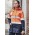 Womens Hi Vis Ultralite Waterproof Jacket - ZJ757 - Orange/Navy